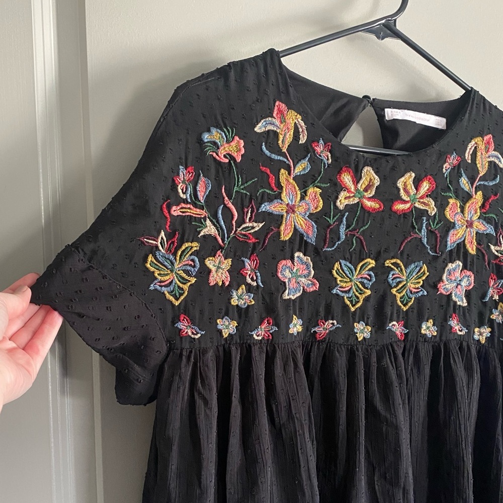 Zara Floral Embroidered Dress - Picture 7 of 16